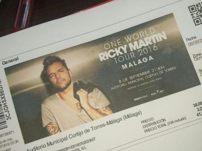 Concierto One World Tour Ricky Martin Málaga